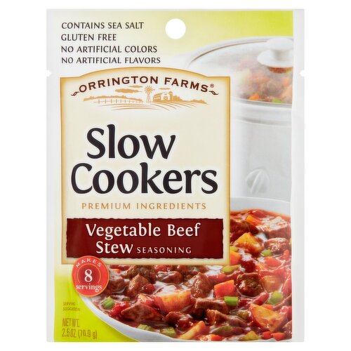 Orrington Farms Slow Cookers Vegetable Beef Stew Seasoning, 2.5 oz