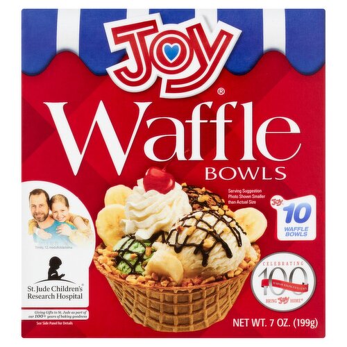 Joy Waffle Bowls, 10 count, 7 oz