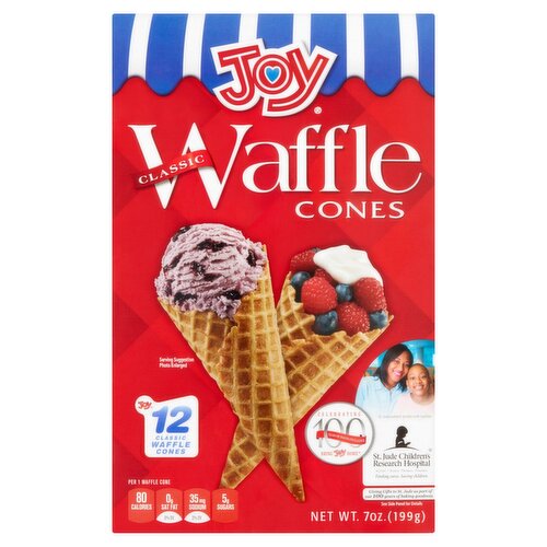 Joy Classic Waffle Cones, 12 count, 7 oz