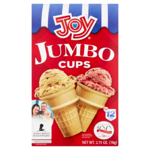 Joy Jumbo Cups, 12 count, 2.75 oz