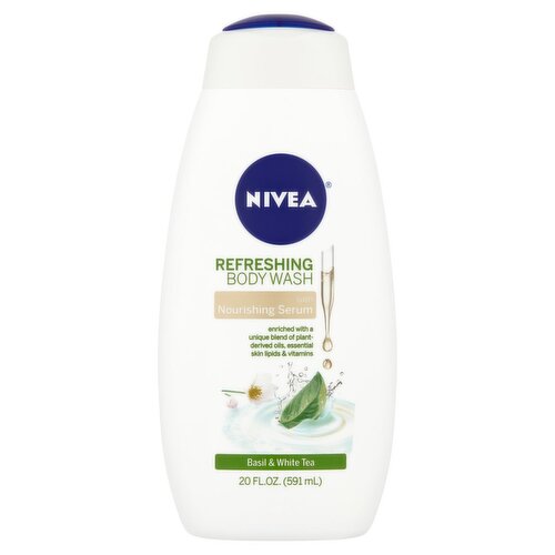 Nivea Basil & White Tea Refreshing Body Wash, 20 fl oz