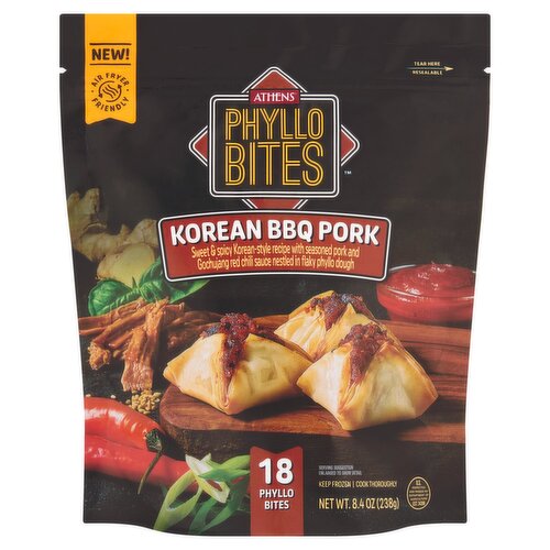 Athens Korean BBQ Pork Phyllo Bites, 18 count, 8.4 oz