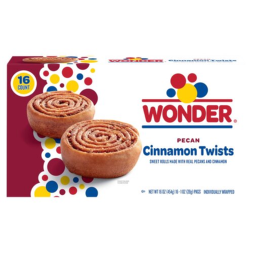 Wonder Pecan Cinnamon Twists, 1 oz, 16 count