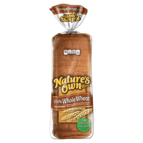 Nature's Own 100% Whole Wheat Bread, 20 oz