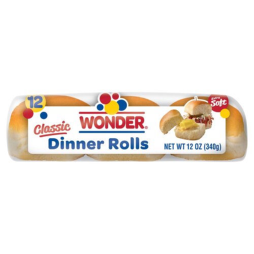 Wonder Classic Dinner Rolls, 12 count, 12 oz