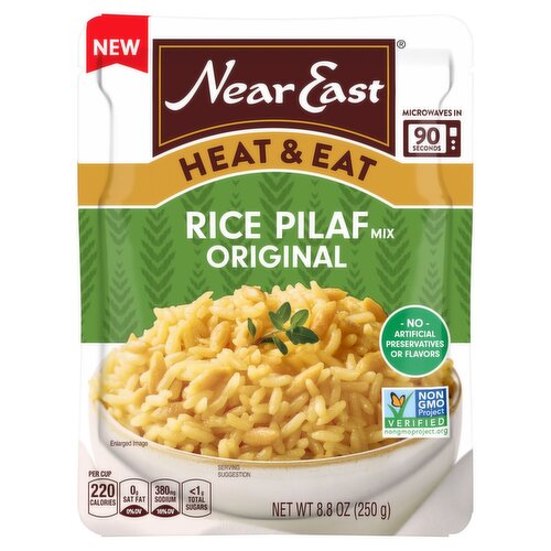 Near East Heat & Eat Original Rice Pilaf Mix, 8.8 oz