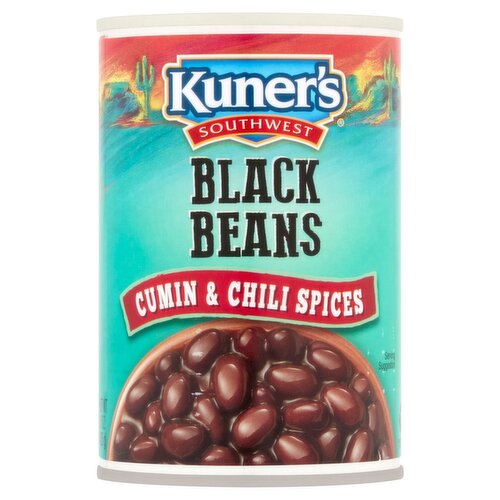 Kuner's Southwest Cumin & Chili Spices Black Beans, 15 oz