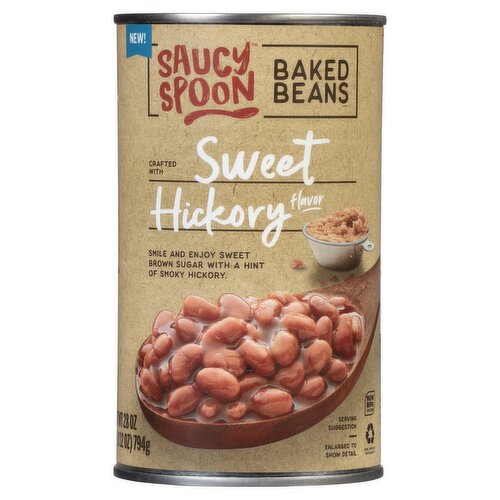 Saucy Spoon Sweet Hickory Flavor Baked Beans, 28 oz
