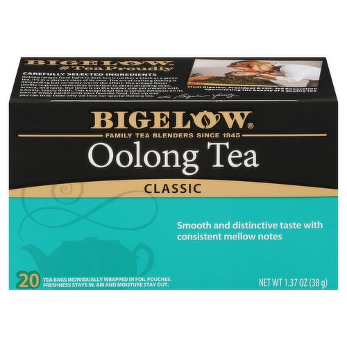 Bigelow Classic Oolong Tea Bags, 20 count, 1.37 oz