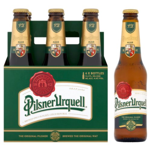 Pilsner Urquell The Original Pilsner Beer, 11.2 fl oz, 6 count