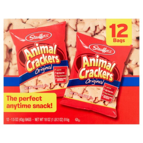 Stauffer's Original Animal Crackers, 1.5 oz, 12 count