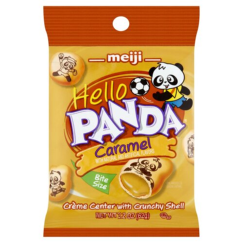 Meiji Hello Panda Bite Size Caramel Cookies, 2.2 oz