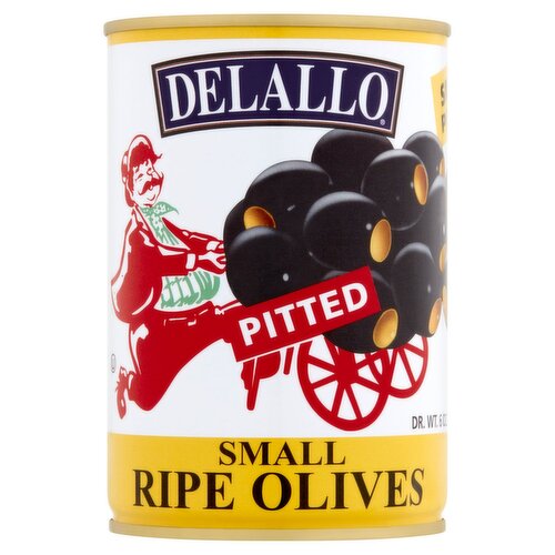 DeLallo Small Pitted Ripe Olives, 6 oz