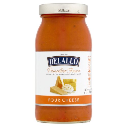 DeLallo Pomodoro Fresco Four Cheese Sauce, 25.25 oz