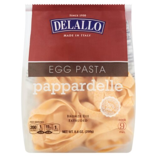 DeLallo Pappardelle Egg Pasta, 8.8 oz