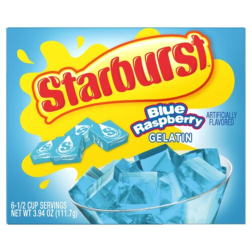 Starburst Blue Raspberry Gelatin, 3.94 oz