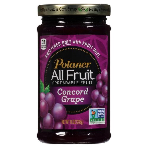 Polaner All Fruit Concord Grape Spreadable Fruit, 10 oz