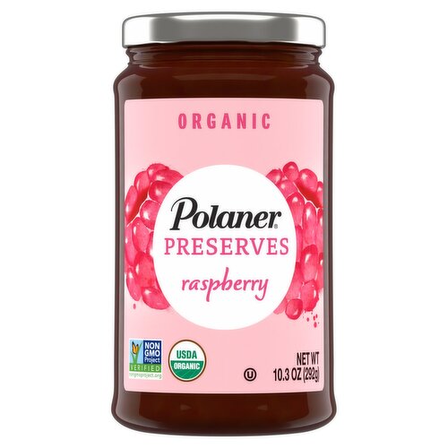 Polaner Organic Raspberry Preserves, 10.3 oz