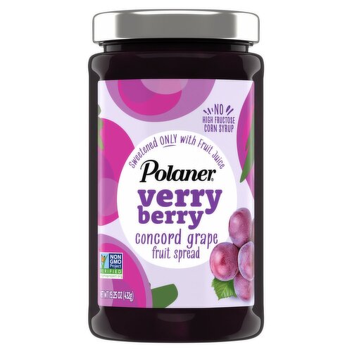 Polaner Verry Berry Concord Grape Fruit Spread, 15.25 oz