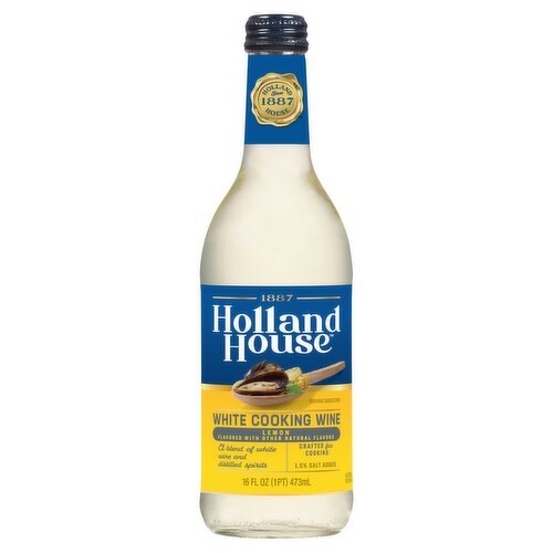 Holland House Lemon White Cooking Wine, 16 fl oz