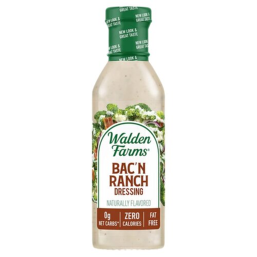 Walden Farms Bac'n Ranch Dressing, 12 fl oz