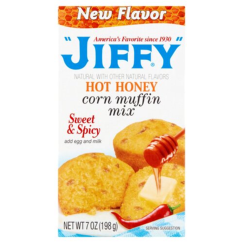 Jiffy Hot Honey Corn Muffin Mix, 7 oz