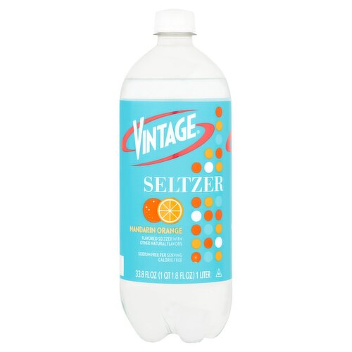 Vintage Mandarin Orange Seltzer, 33.8 fl oz