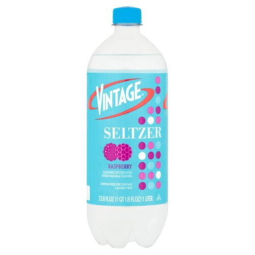 Vintage Raspberry Seltzer, 33.8 fl oz