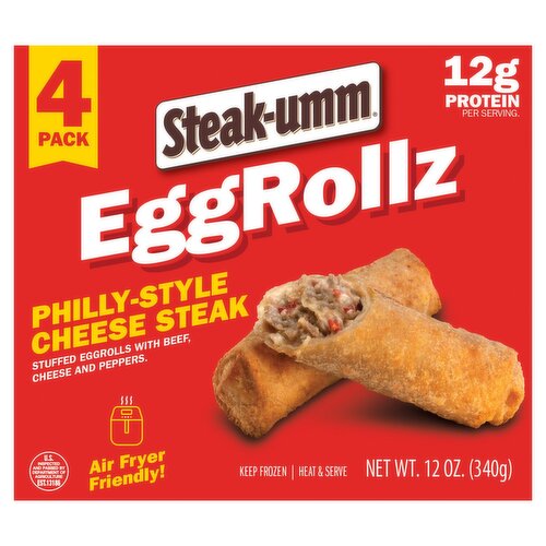 Steak-umm Philly-Style Cheese Steak Eggrollz, 4 count, 12 oz