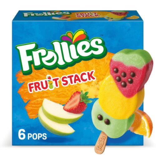 Frollies Fruit Stack Fruity Ice Pops, 6 count, 15 fl oz