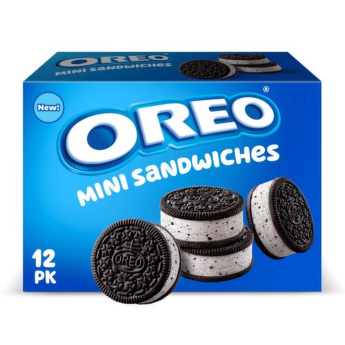 Oreo Mini Frozen Dairy Dessert Sandwiches, 12 count, 15 fl oz