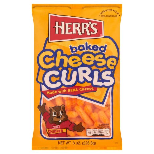 Herr's Baked Cheese Curls, 8 oz