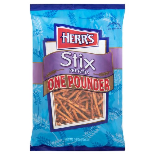 Herr's One Pounder Stix Pretzels, 16 oz