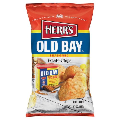 HERR'S Old Bay Seasoned Potato Chips, 7 3/4 oz