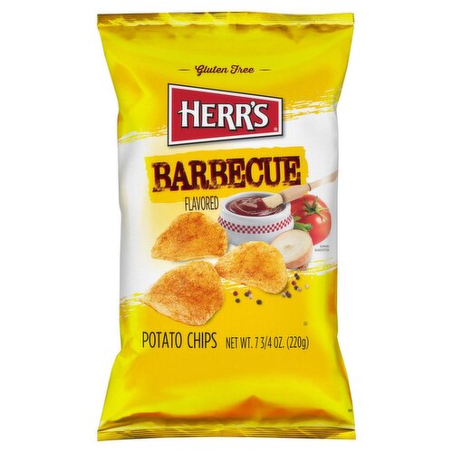 HERR'S Barbecue Flavored Potato Chips, 7 3/4 oz