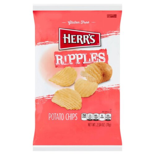 Herr's Ripples Potato Chips, 2 3/4 oz