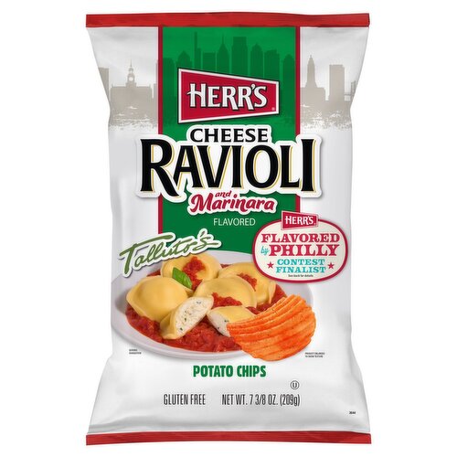 Herr's Cheese Ravioli and Marinara Flavored Potato Chips, 7 3/8 oz