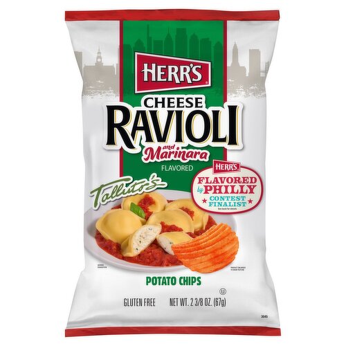 Herr's Cheese Ravioli and Marinara Flavored Potato Chips, 2 3/8 oz