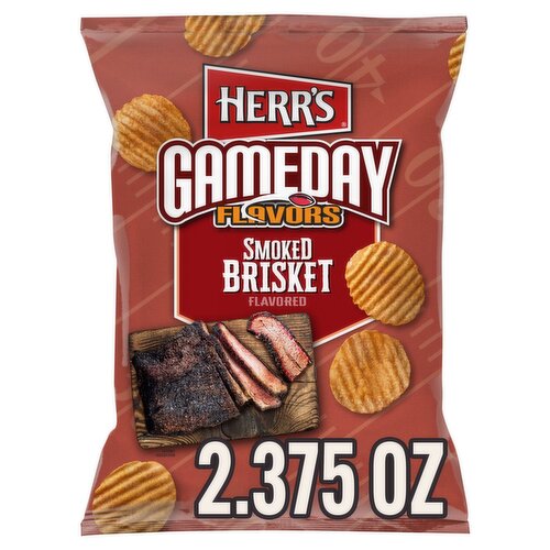 Herr's Gameday Flavors Smoked Brisket Flavored Potato Chips, 2 3/8 oz