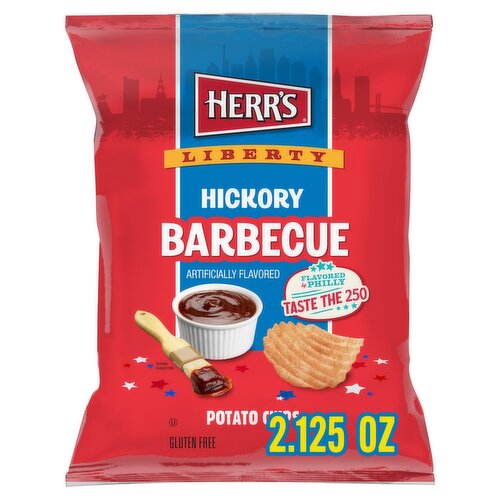 Herr's Liberty Hickory Barbecue Potato Chips, 2 1/8 oz