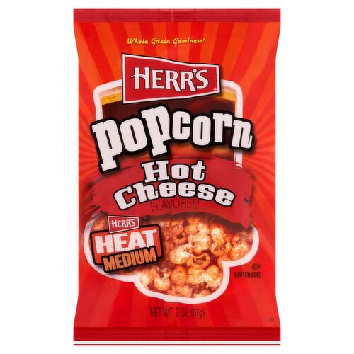 Herr's Hot Cheese Flavored Popcorn, 2 oz