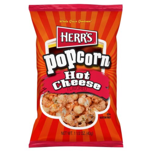 Herr's Hot Cheese Flavored Popcorn, 1 1/2 oz