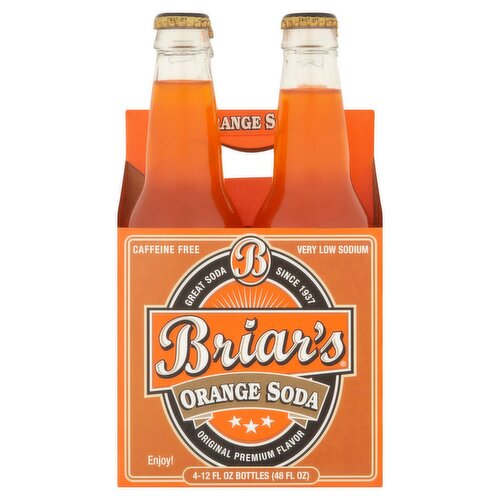 Briar's Orange Soda, 12 fl oz, 4 count