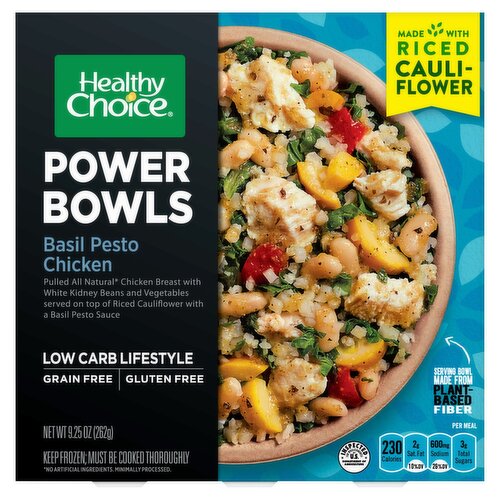Healthy Choice Basil Pesto Chicken Protein Bowls, 9.25 oz