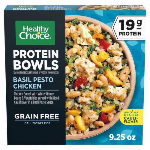 Healthy Choice Basil Pesto Chicken Protein Bowls, 9.25 oz