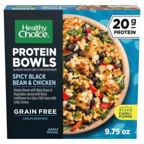 Healthy Choice Spicy Black Bean & Chicken Protein Bowls, 9.75 oz