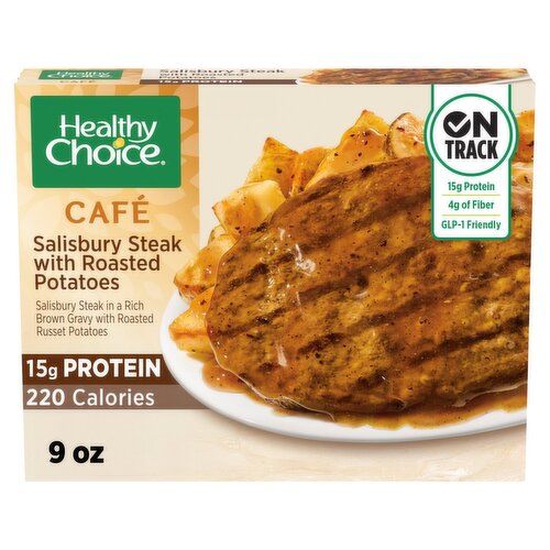 Healthy Choice Café Salisbury Steak with Roasted Potatoes, 9 oz