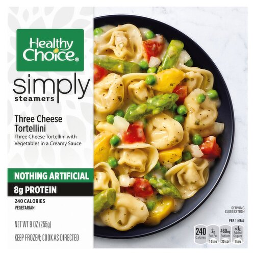 Healthy Choice Simply Steamers Three Cheese Tortellini, 9 oz