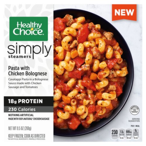 Healthy Choice Simply Steamers Pasta with Chicken Bolognese, 9.5 oz