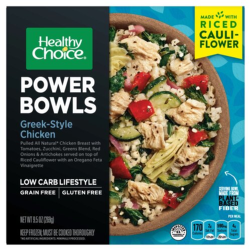 Healthy Choice Greek-Style Chicken Protein Bowls, 9.5 oz